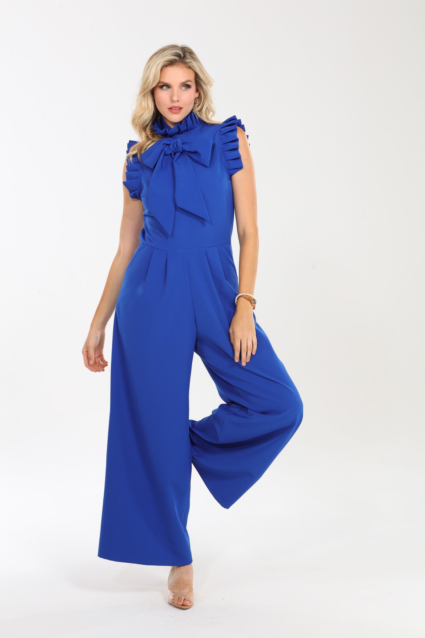 Tied To You Ruffled Jumpsuit